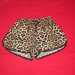 Animal print shorts